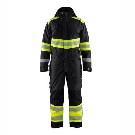 BLÅKLÄDER Highvis talvihaalari musta/huomiokeltainen